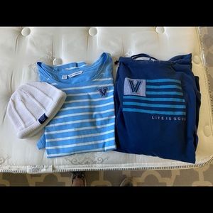 Villanova bundle of shirt, sweatshirt & hat